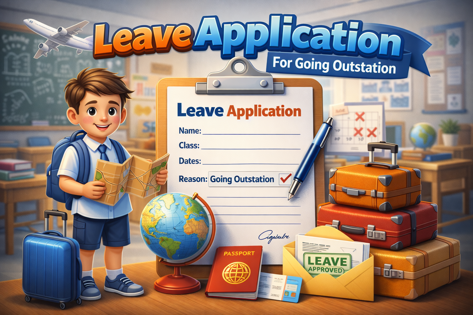 Leave Application for Going Outstation