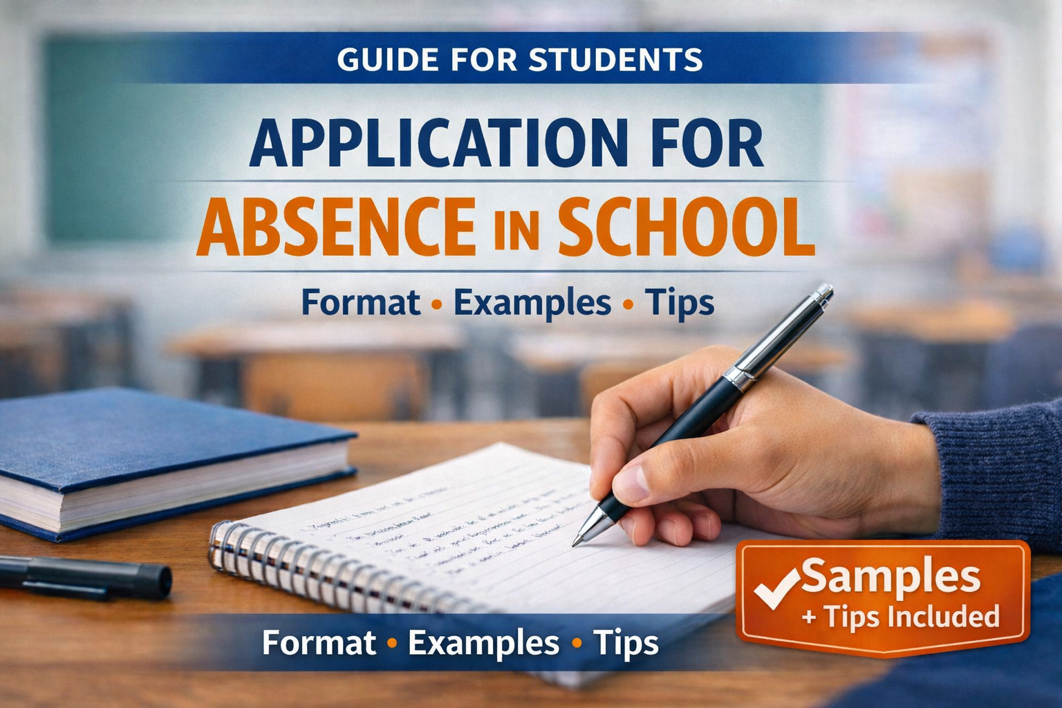 Leave Application For Absence in School(Format+7 Best Sample+Tips)