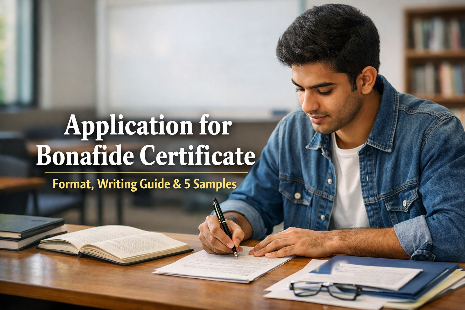 Application for a Bonafide Certificate: (Format,5 Best Samples)
