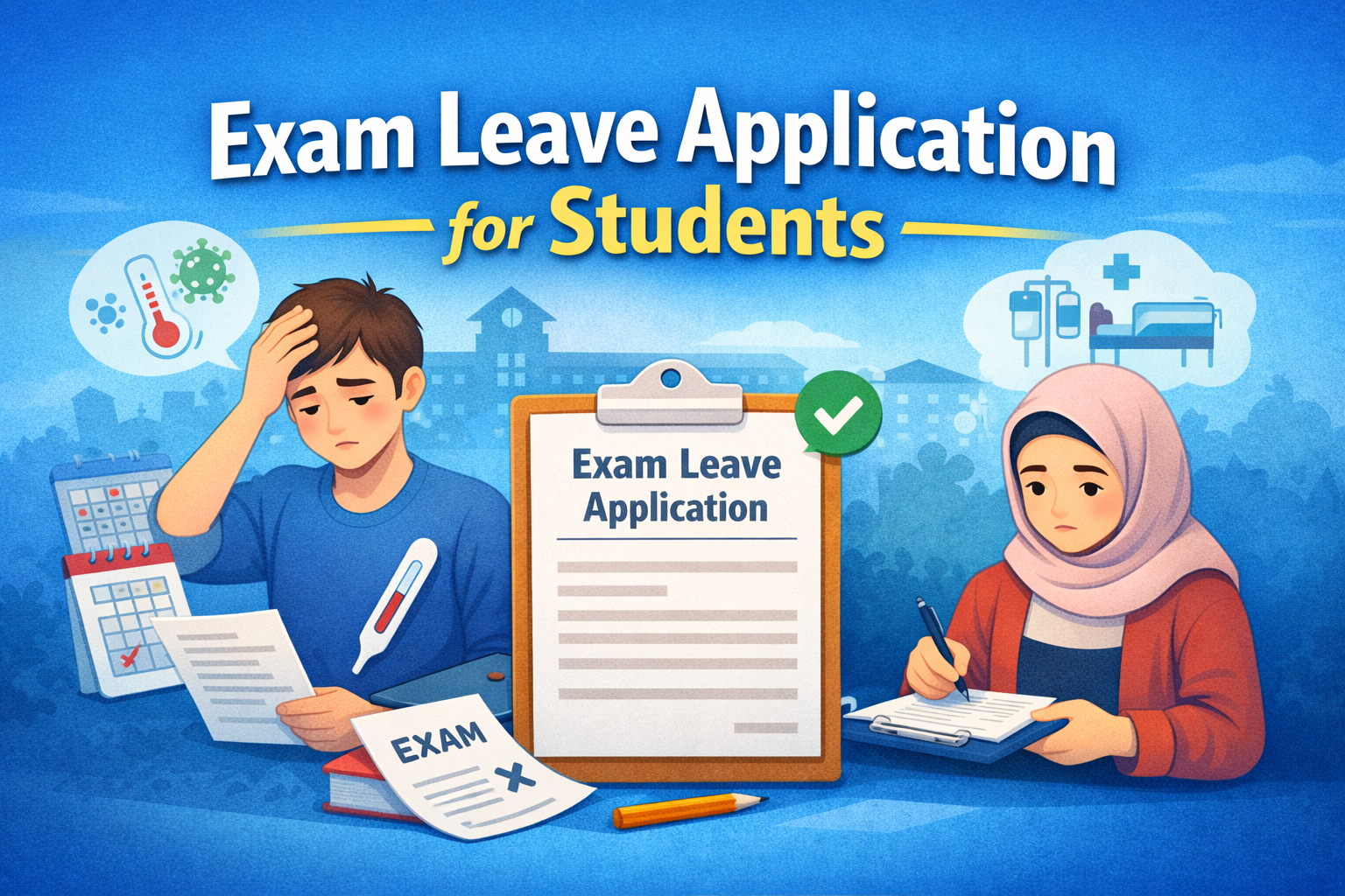 Exam Leave Application for Students(Format+3 Best Samples+Tips)